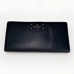 Kate Spade Groove Street Large Stacy Leather Continental Wallet BLACK RARE